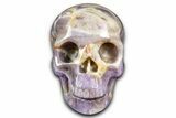 Realistic Chevron Amethyst Skull #382109-1